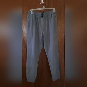 Zyia Active Gray Cargo Joggers Pants Sz Large